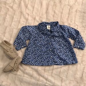 Baby b’gosh Button up blouse! Used like new!